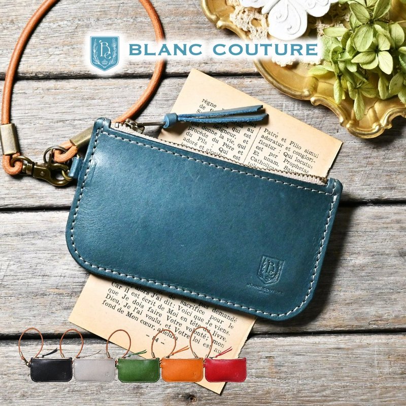 零钱包 薄款 拉链 零钱袋 皮革 - 皮夹/钱包 - 真皮 黑色