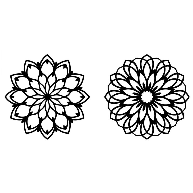 Flower mandala svg, floral mandala svg, flower mandala png, floral mandala png - 图文模板设计 - 其他材质 