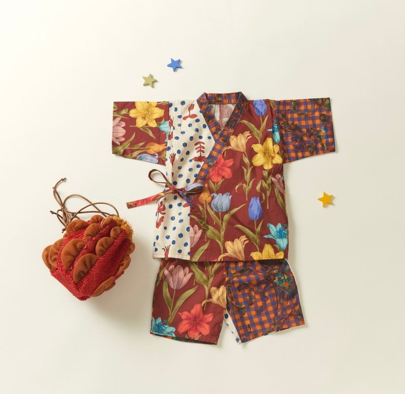 金杯百合 - 童装礼服/连衣裙 - 棉．麻 橘色