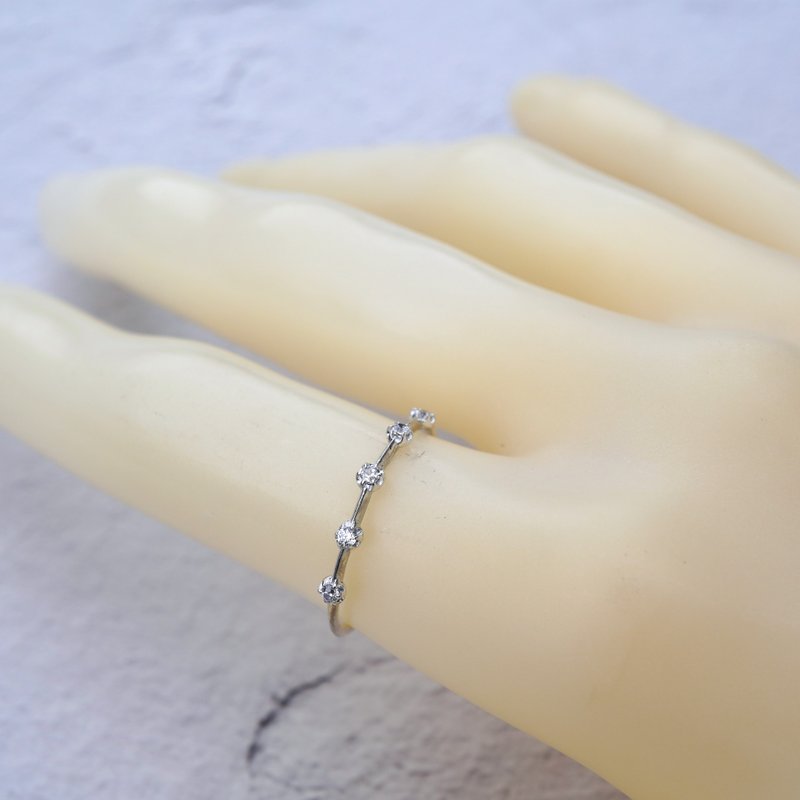 精致星线戒指273 - 戒指 - 其他金属 银色