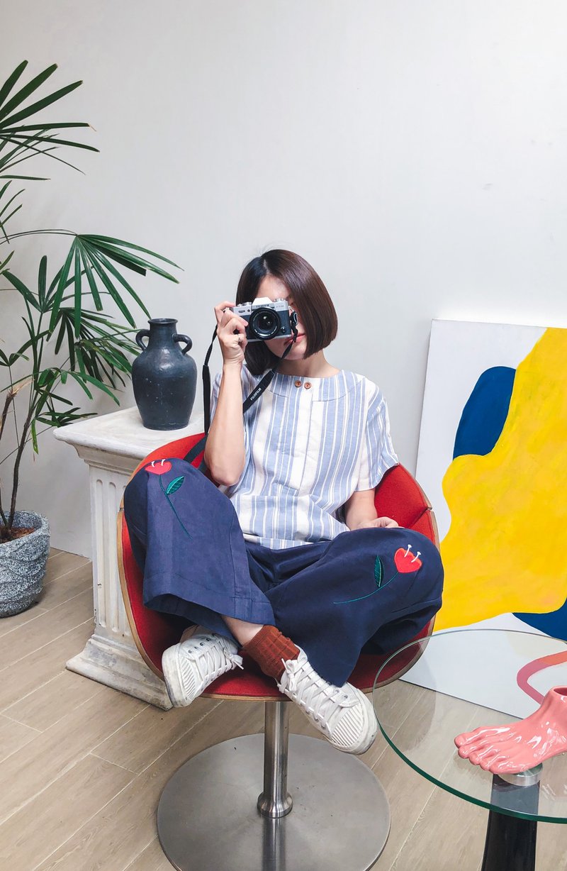 Bonnie Blouse 隐藏的波顿衬衫 : Blue Sky 蓝色的 - 女装衬衫 - 其他材质 蓝色