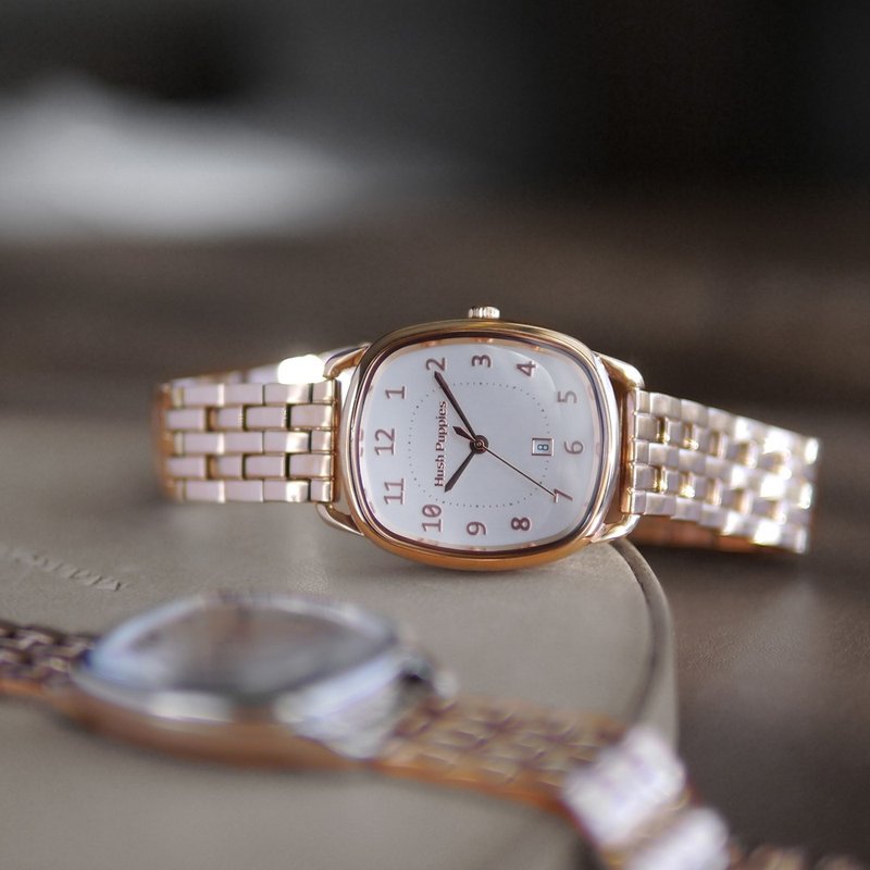 Hush Puppies 简约气质酒桶女表(HP3899)-银白 - 女表 - 不锈钢 白色