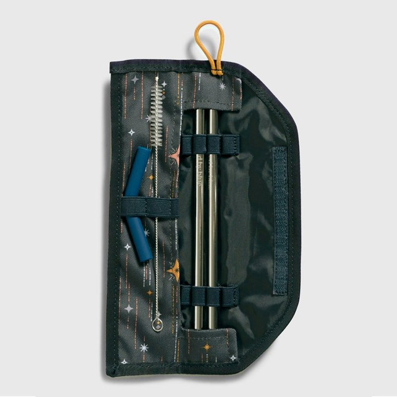 United by Blue 防泼水吸管收纳包组 Straw Kit 226-印花星空蓝 - 环保吸管 - 不锈钢 多色