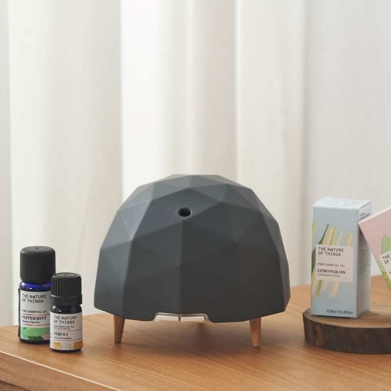 Solenn极地水母香氛仪|板岩灰|超长20小时扩香/智慧定时/世界专利 - 香薰/精油/线香 - 其他材质 