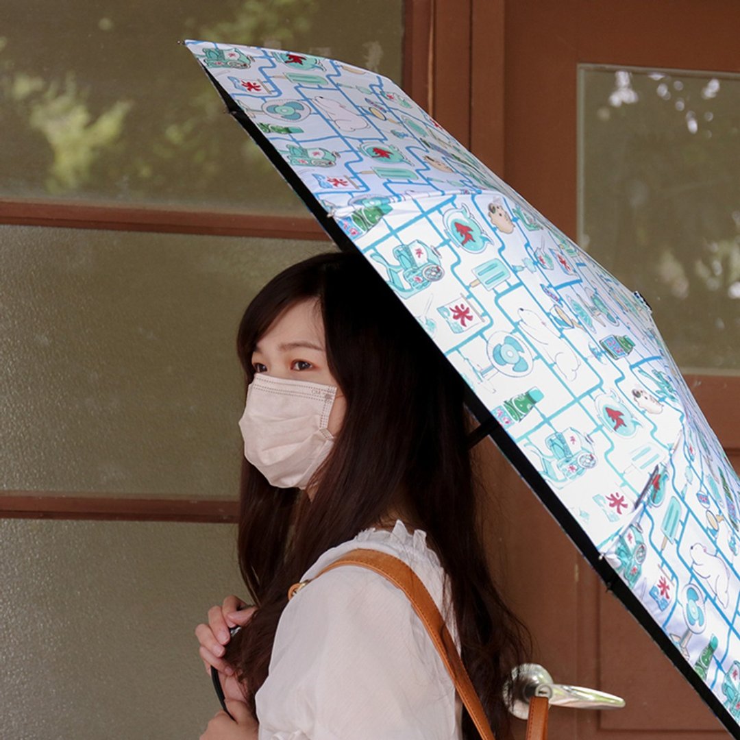 宝岛回忆·复刻大时代─凉夏食光机黑胶自动开收伞 - 雨伞/雨衣 - 其他材质 多色