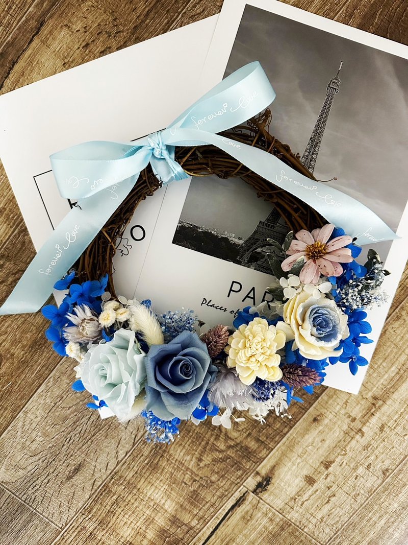 KL大地风情花圈礼盒(20CM) - 干燥花/捧花 - 植物．花 多色