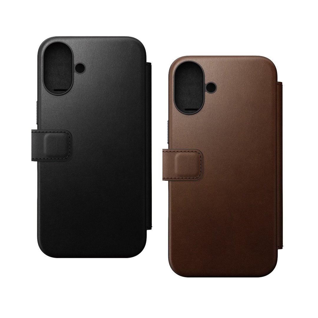 NOMAD iPhone 16 6.1-摩登Classic皮革保护套 - 手机壳/手机套 - 真皮 咖啡色