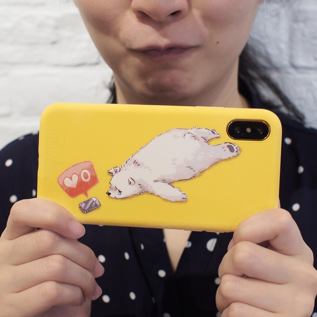 没有点赞的熊, 缤纷彩色iphone手机壳 / iPhone11 series対応开始 - 手机壳/手机套 - 塑料 白色