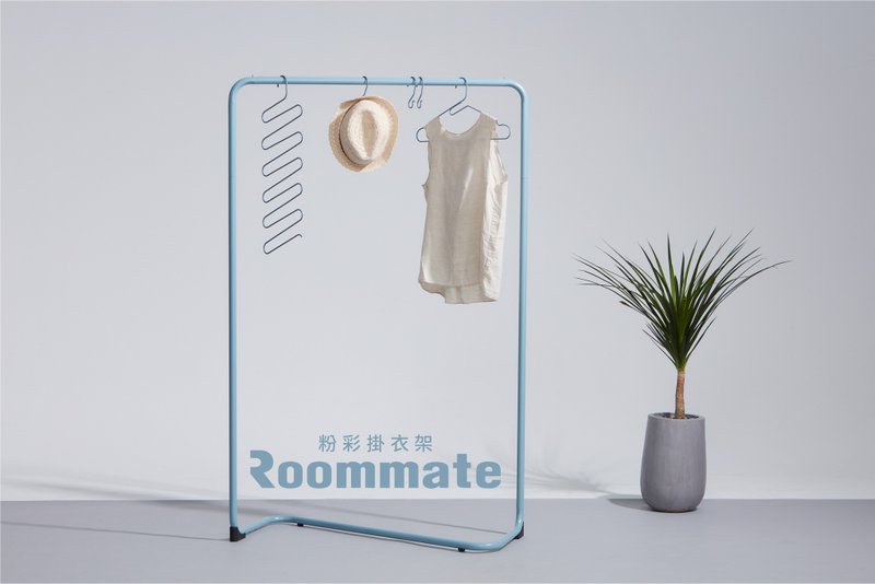 【冰心清蓝组合】粉彩挂衣架 + 粉彩衣架 + 双用S挂钩 - 收纳用品 - 其他金属 多色