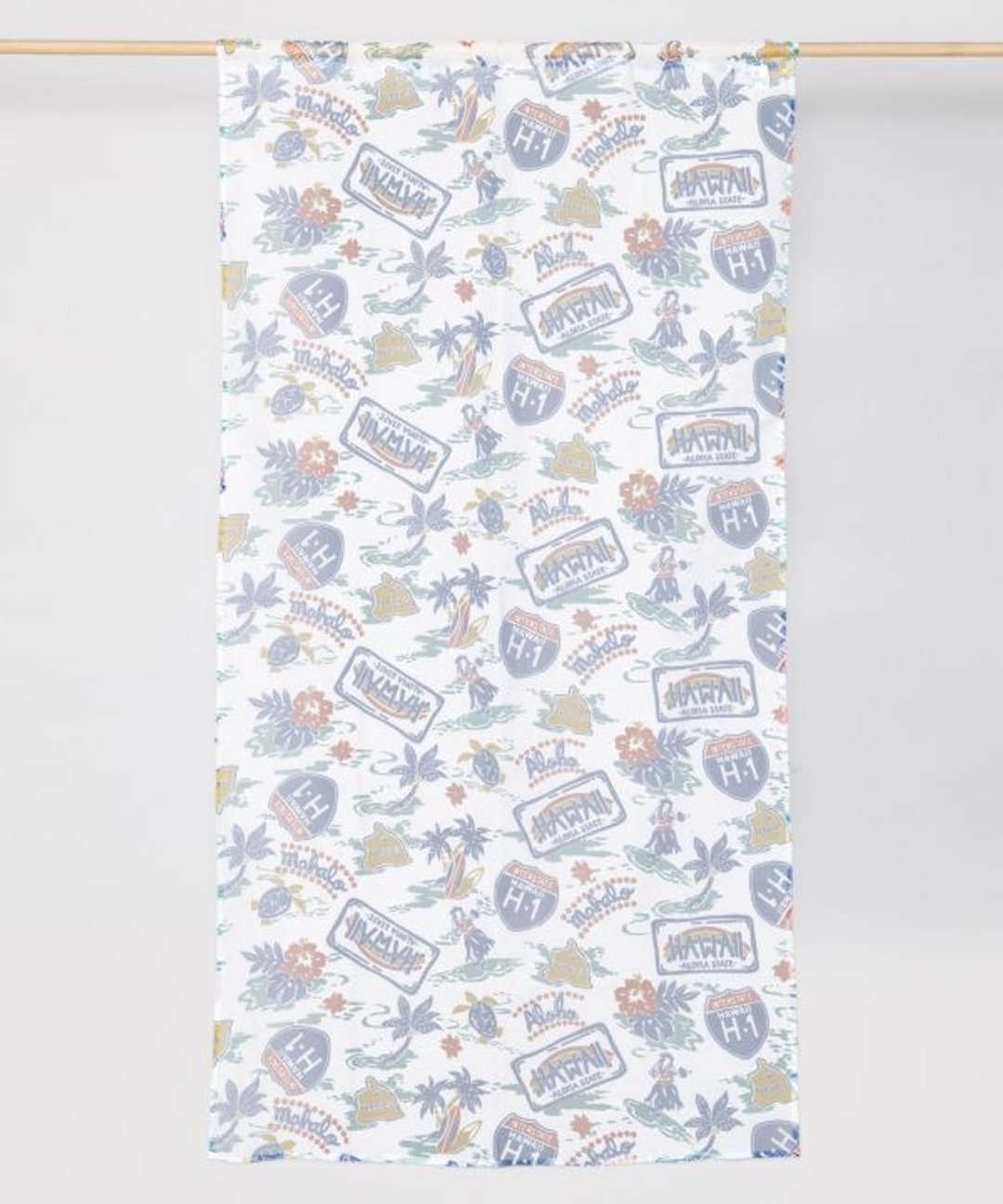 Pop Hawaiian Motifs Sheer Curtain - 200cm - 门帘/门牌 - 其他材质 