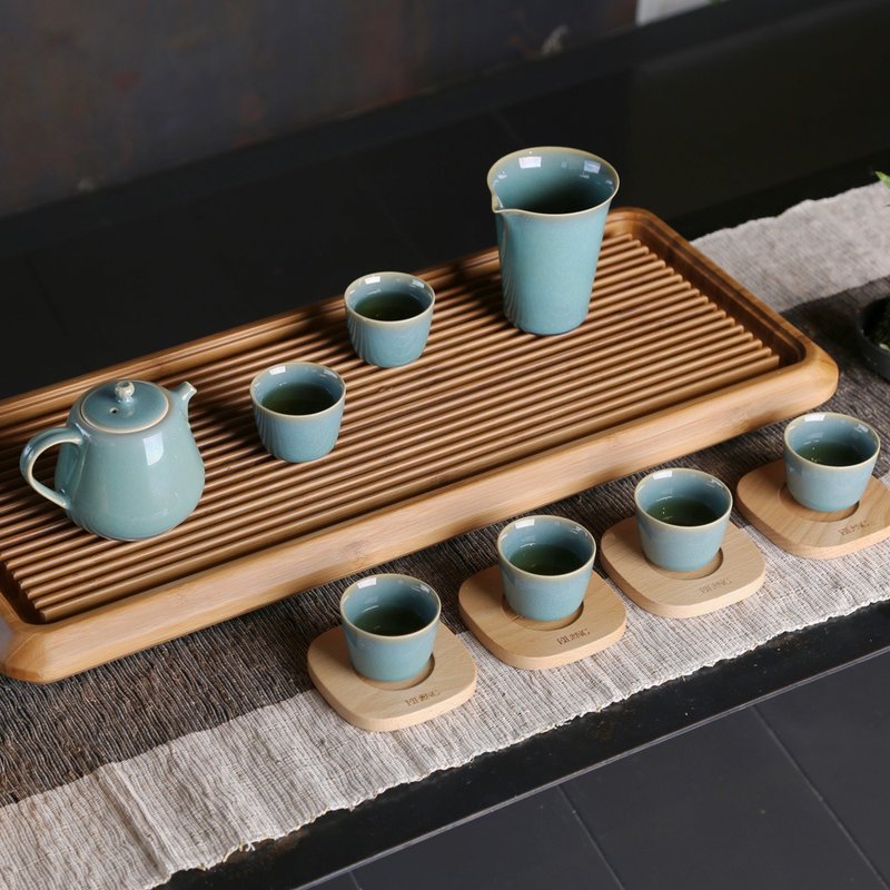 漫流茶盘 - 茶具/茶杯 - 木头 咖啡色