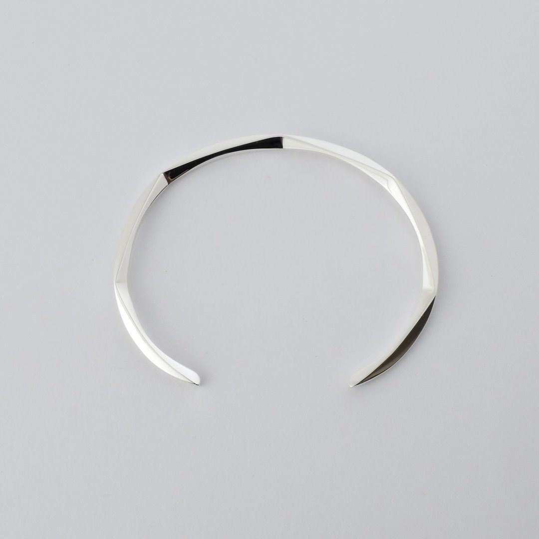- oval - hakka Bangle (S) = silver 925 bangle = - 手链/手环 - 其他金属 银色