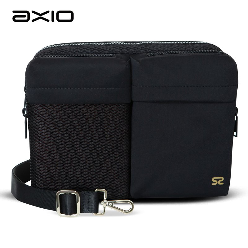 AXIO Tara Waistbag 休闲多隔层侧肩包(ATS-448) - 侧背包/斜挎包 - 其他材质 黑色
