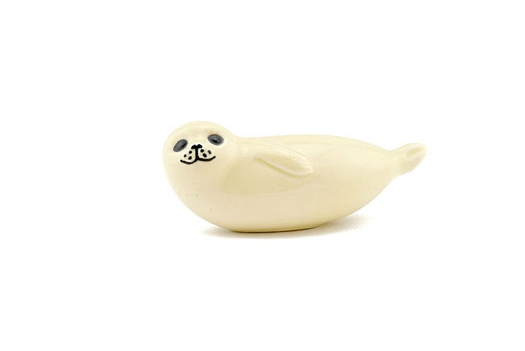Lisa Larson Seal 迷你海豹 - 花瓶/陶器 - 陶 白色