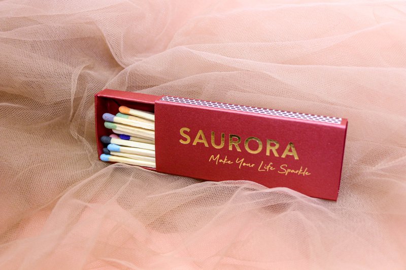 彩色长火柴 - 蜡烛/烛台 - 木头 咖啡色