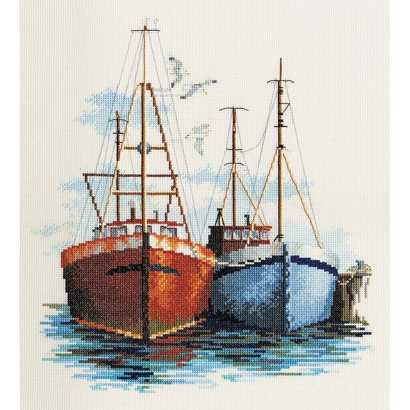 SEA03 - Bothy Threads 十字绣材料包 - 大船入港 - 编织/刺绣/羊毛毡/裁缝 - 其他材质 