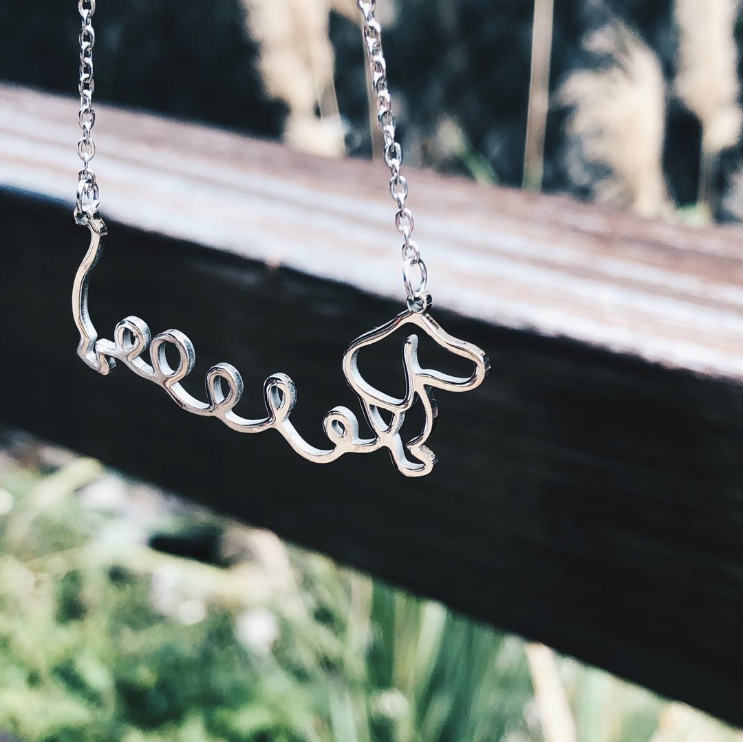 不锈钢腊肠犬项錬The Dachs Necklace(银色) - 项链 - 其他金属 银色