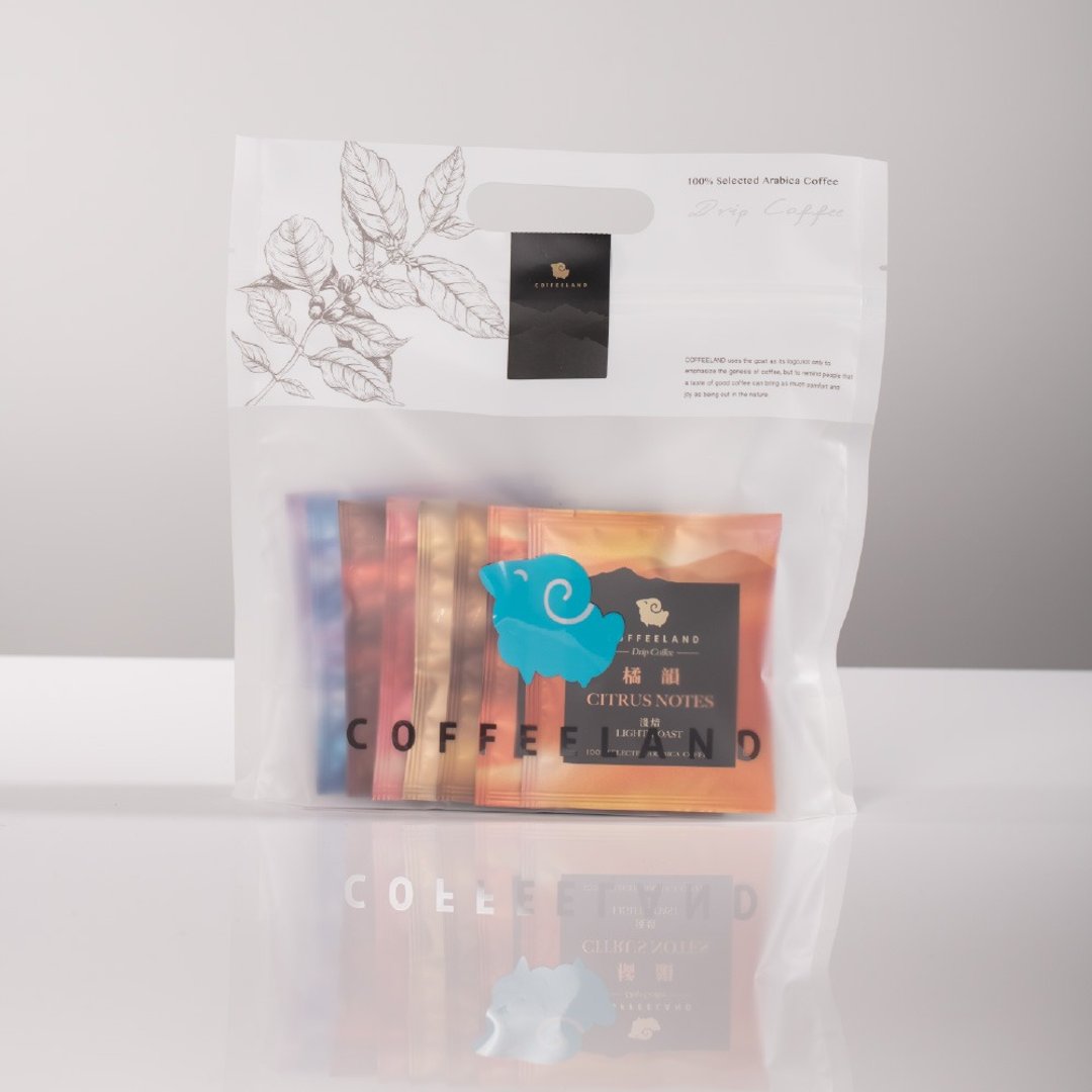 COFFEELAND | 综合滤挂袋 - 8种独家风味(10g*8入/袋) - 咖啡 - 新鲜食材 蓝色