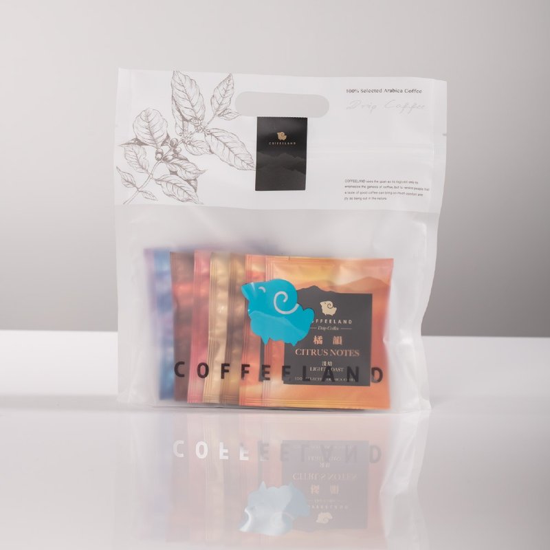COFFEELAND | 综合滤挂袋 - 8种独家风味(10g*8入/袋) - 咖啡 - 新鲜食材 蓝色