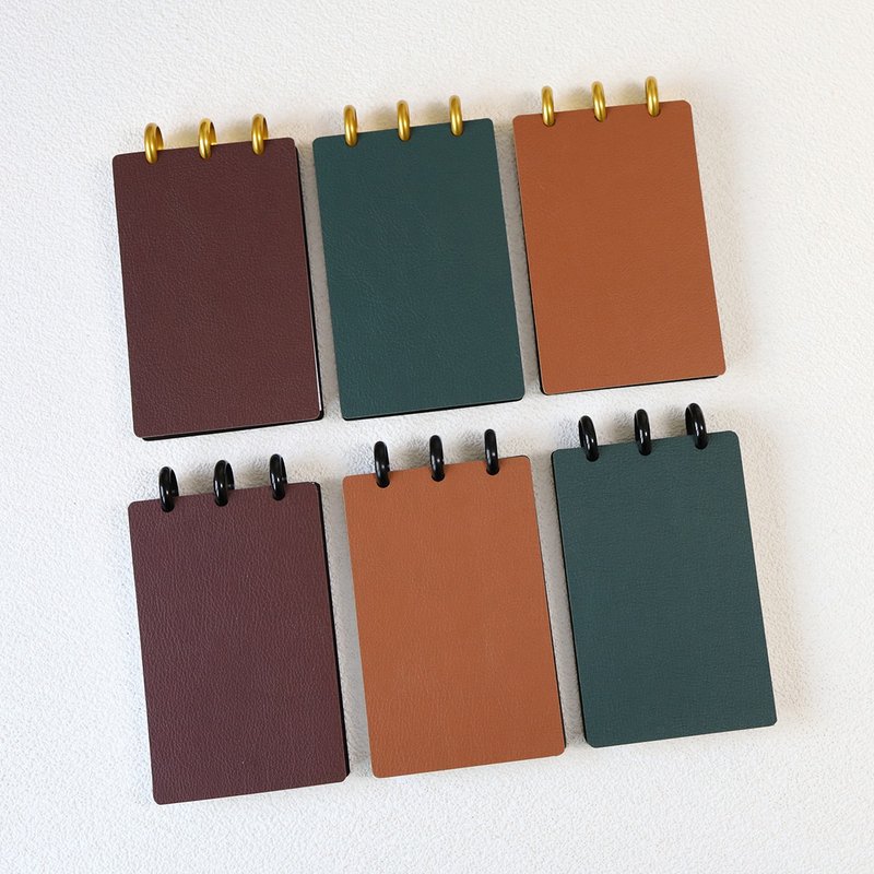 Disc Binder Handy Planners (Vegan Leather) - 笔记本/手帐 - 人造皮革 多色