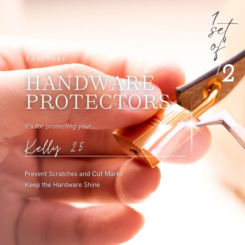 手袋金属配件贴膜保护贴 | 防刮花 | 适用于 爱马仕 Kelly 25 - 化妆包/杂物包 - 其他材质 多色