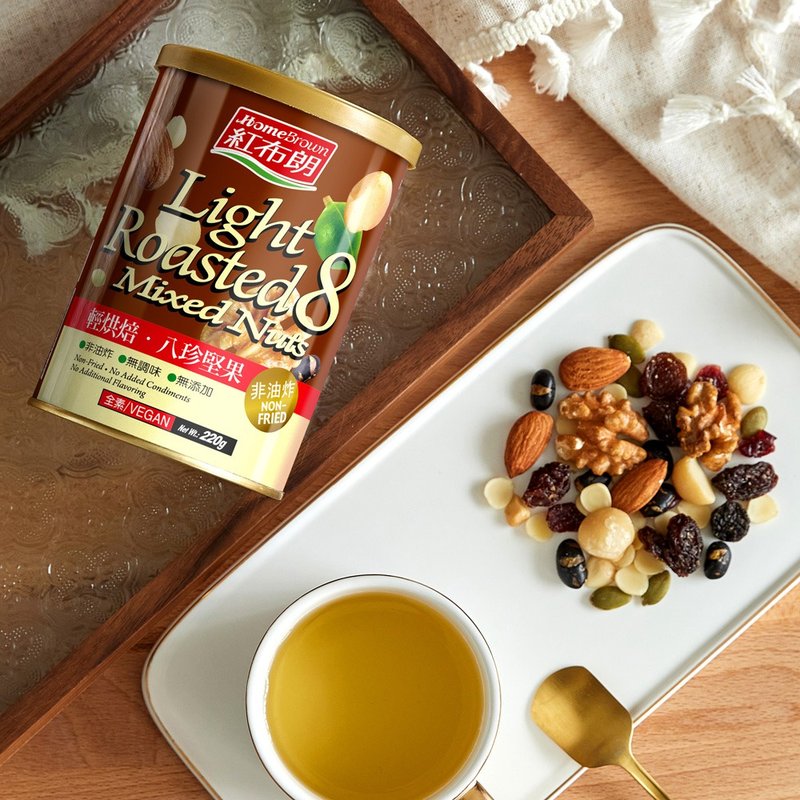 【红布朗】轻烘焙八珍坚果 (220g/罐)综合坚果/果干 - 坚果 - 其他金属 
