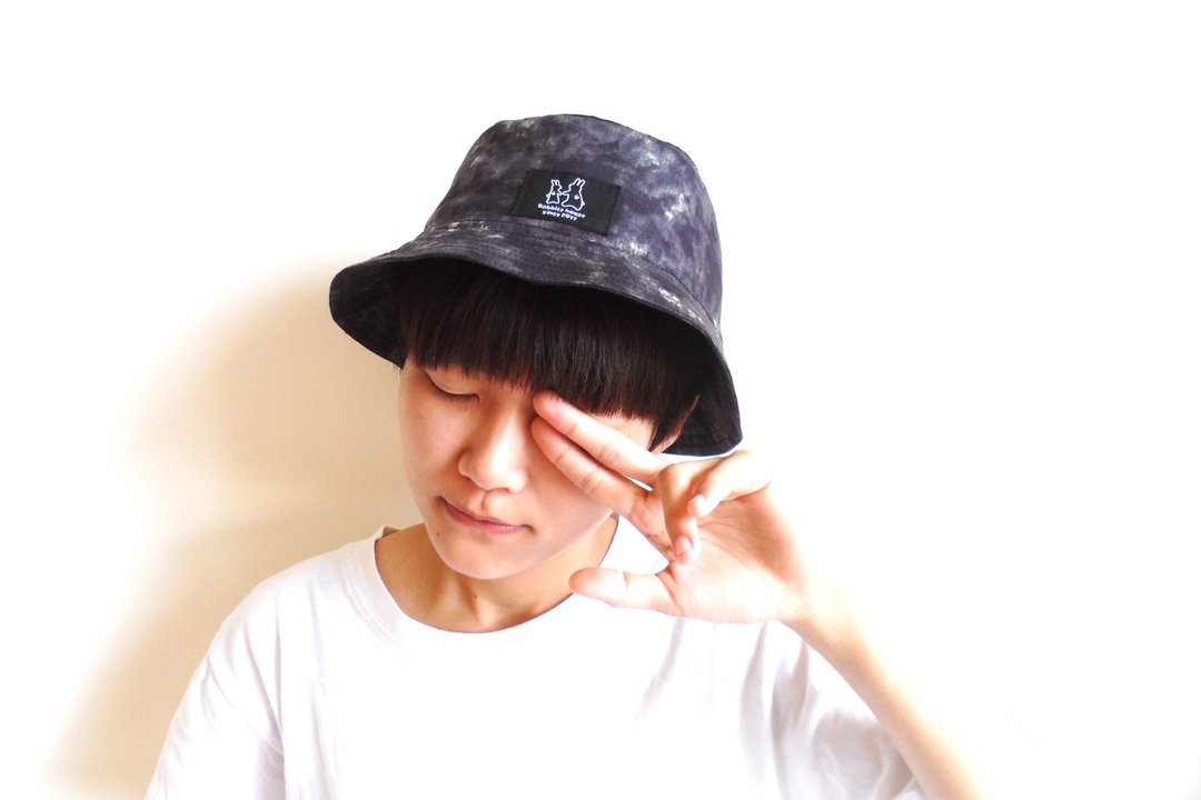 渲染渔夫帽Rendering fisherman hat - 帽子 - 棉．麻 灰色