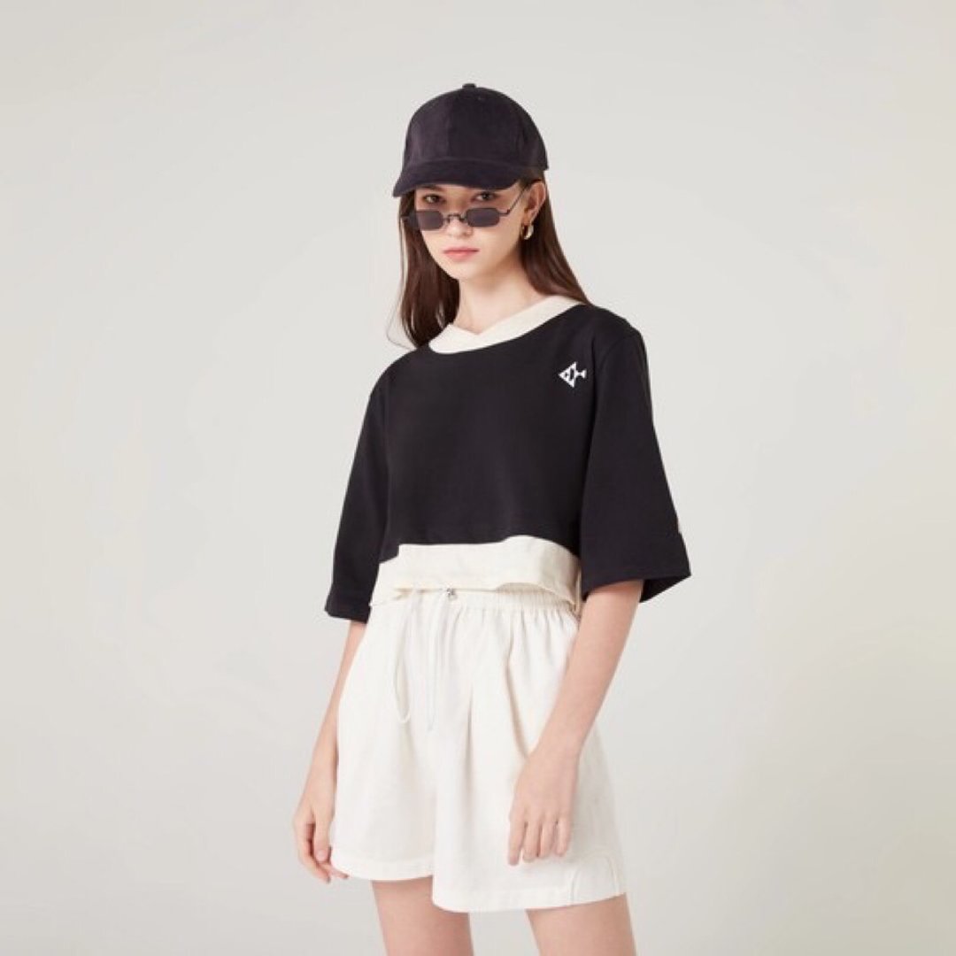 Mochi Crop Top - 女装 T 恤 - 棉 多色
