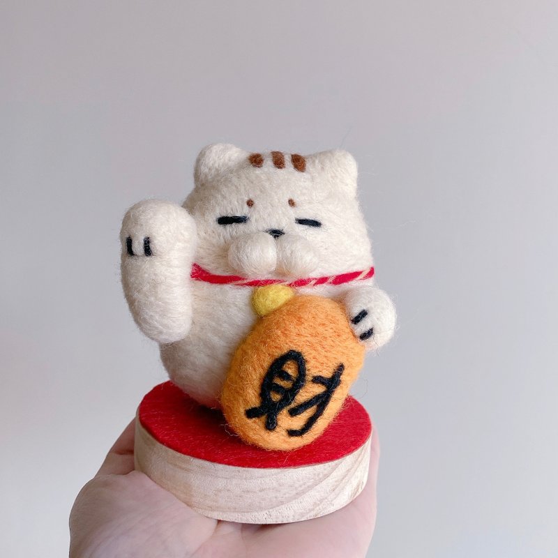 羊毛毡 - 招财太猫摆饰 - 摆饰 - 羊毛 