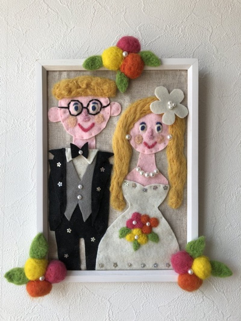 Art board wedding - 海报/装饰画/版画 - 羊毛 