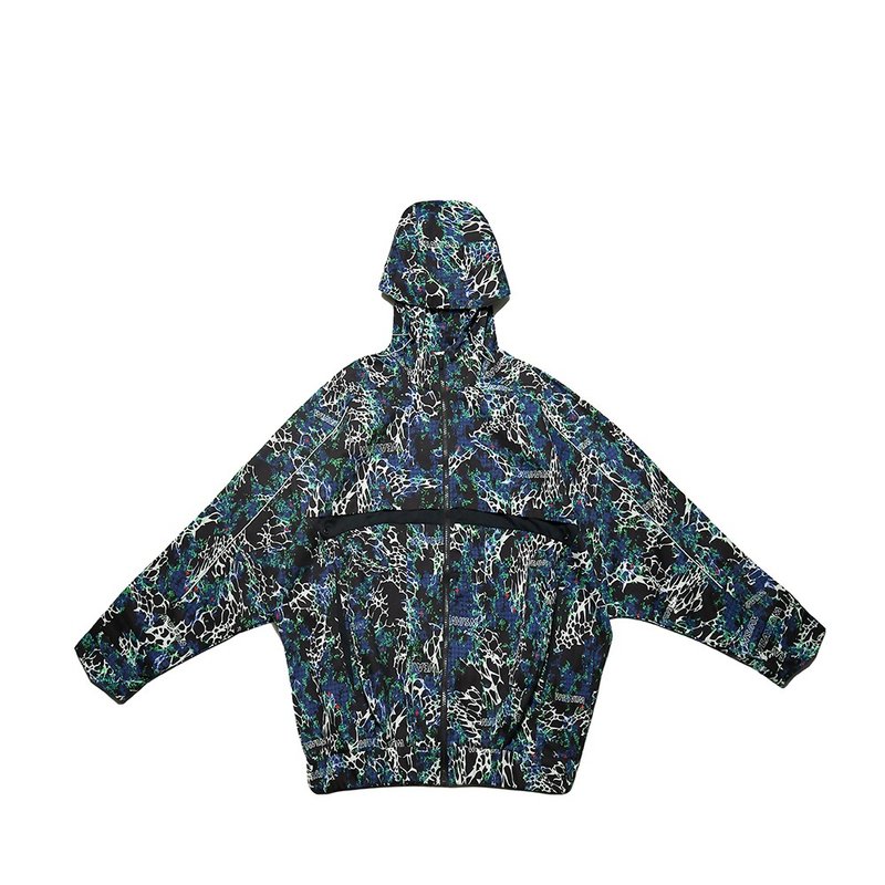 虫窟印花外套-黑 - 男装外套 - 棉．麻 