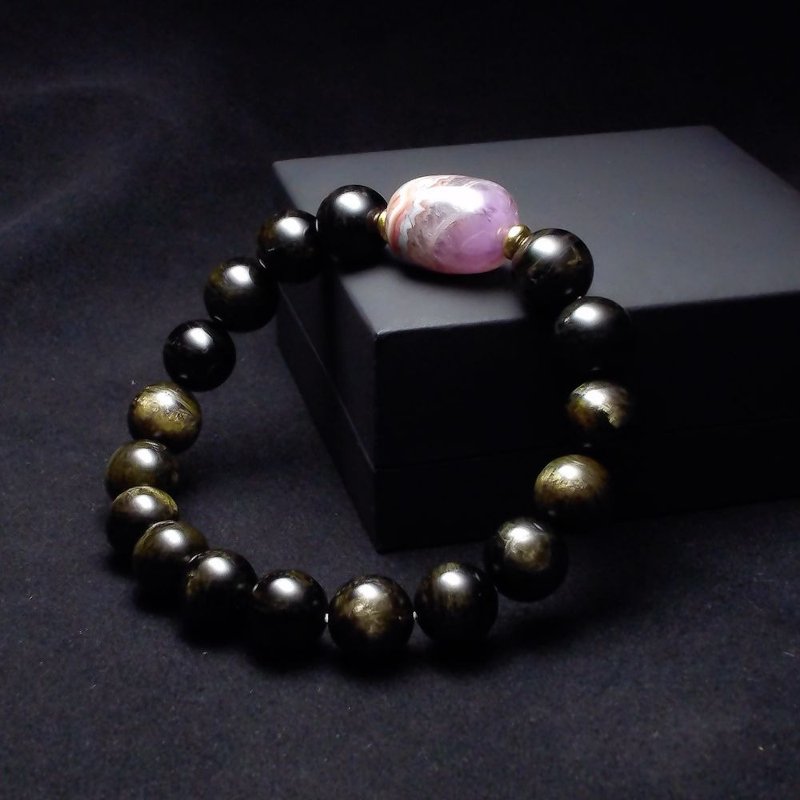 极光23 大猫眼绿碧玺12mm 手链 QBR-00129 - 手链/手环 - 水晶 