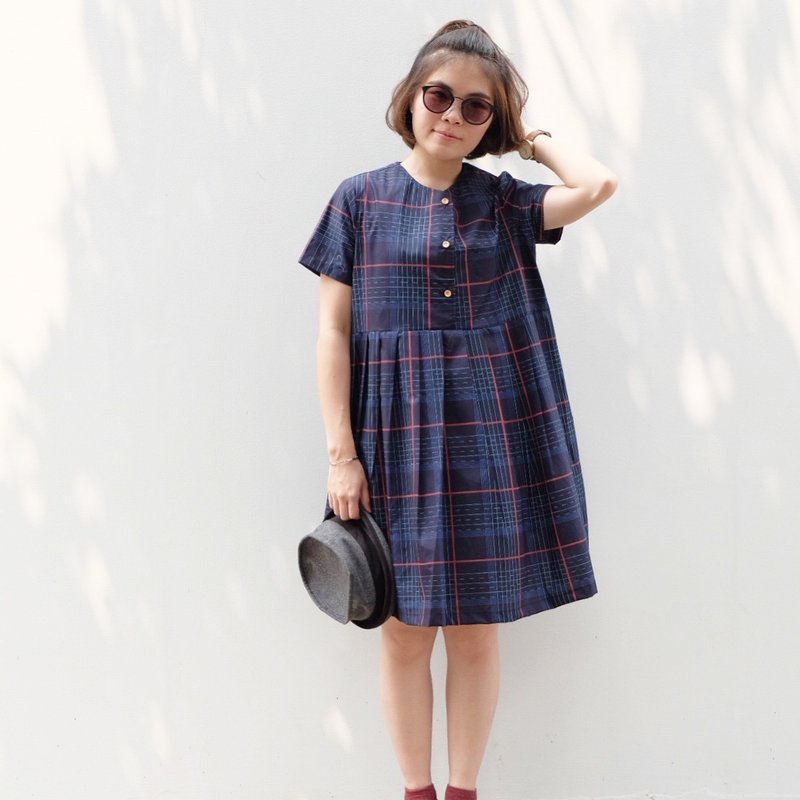 MUMU OVERSIZE DRESS : NAVY COLOR - 洋装/连衣裙 - 其他材质 蓝色