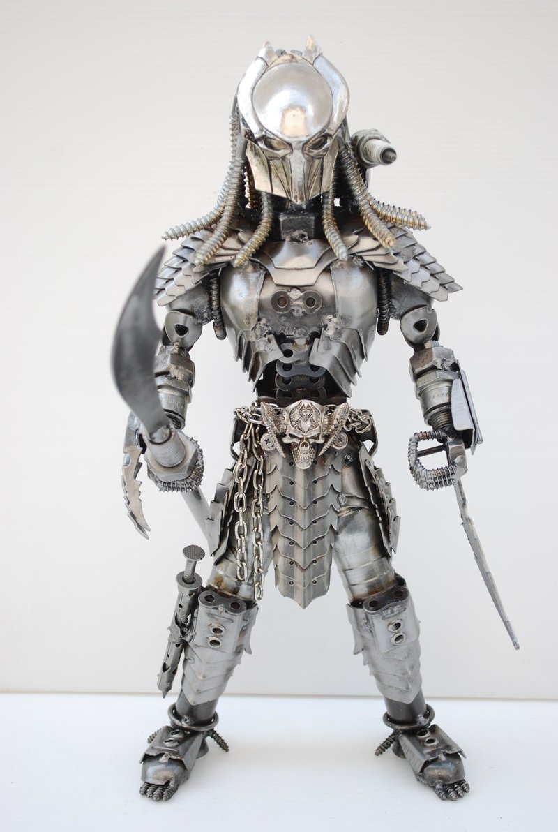 异星猎人雕塑，惊艳焊接工艺，超酷生日礼物 (A1/I) - 摆饰 - 其他金属 