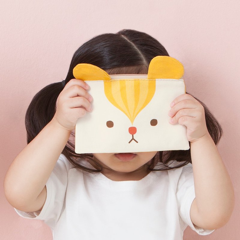 Squirrel Bag - 皮夹/钱包 - 棉．麻 黄色