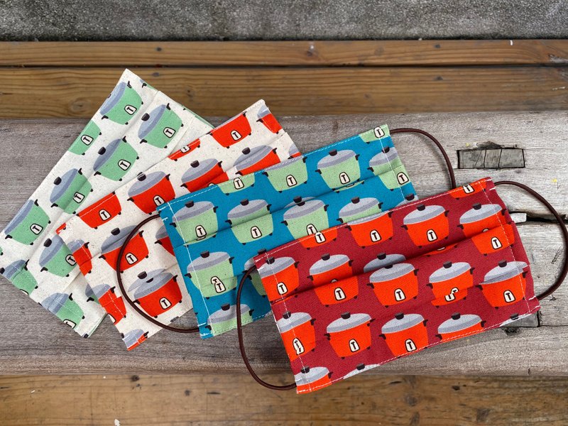 < 日本香港台湾 > 两用布口罩套加挂耳-四入包邮 台湾制造 - 口罩 - 棉．麻 多色