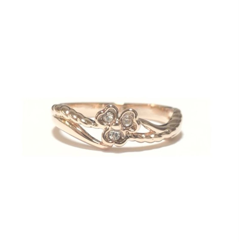 Trefoil Clover Ring (亦可作为尾戒) - 戒指 - 其他金属 金色