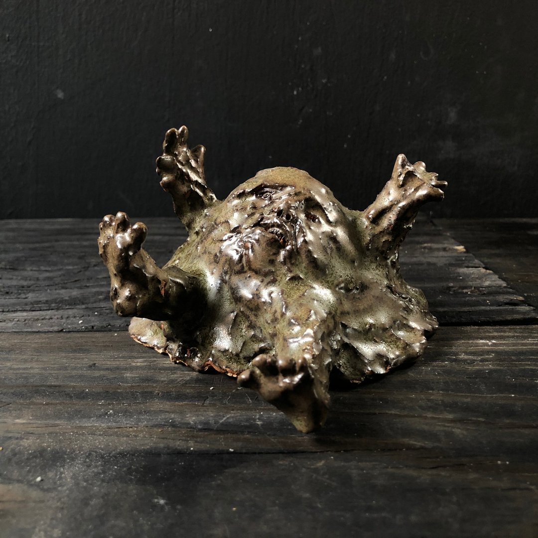 泥巴怪 (手工 陶瓷 公仔 高6.2cm) - 玩偶/公仔 - 陶 