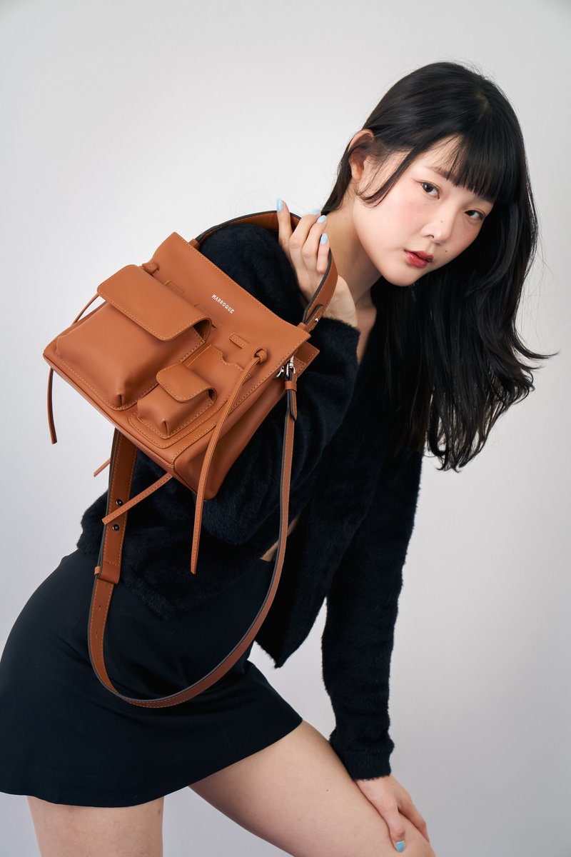 Marroque Wendy 23 Leather Crossbody bag, Color : Colorful - 其他 - 真皮 咖啡色