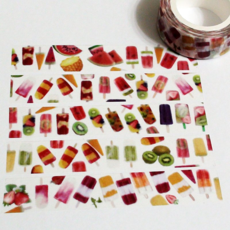 麒麟纸胶带 水果冰棒 - 纸胶带 - 纸 