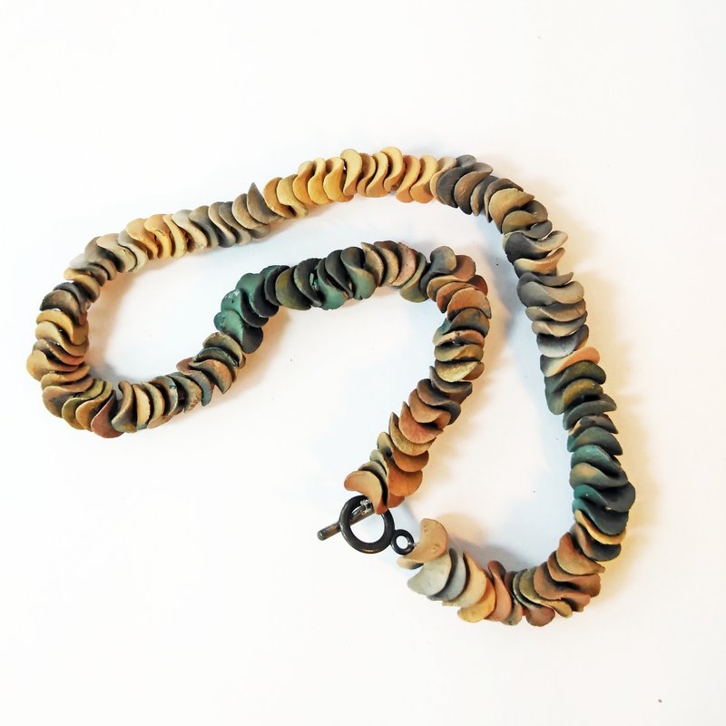 Handmade Clay Beads Necklace - 项链 - 陶 