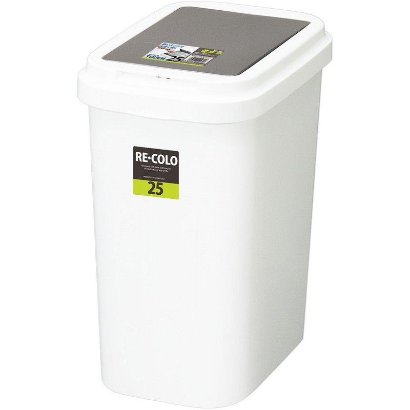 日本TONBO RE.CORO系列单手按压式垃圾桶25L - 垃圾桶 - 塑料 