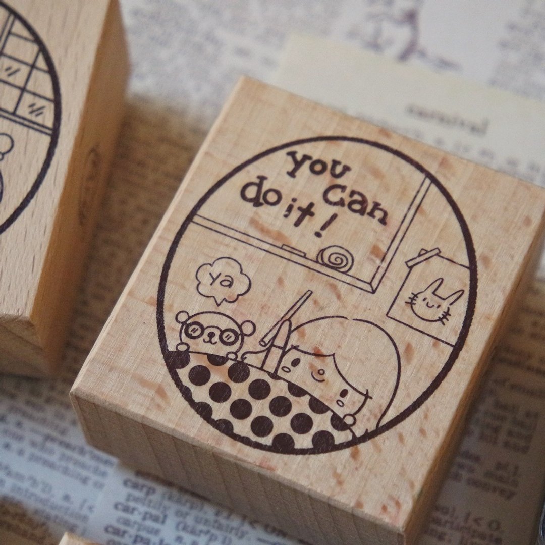 教师印章 / 椭圆场景系列 / you can do it - 印章/印台 - 塑料 红色