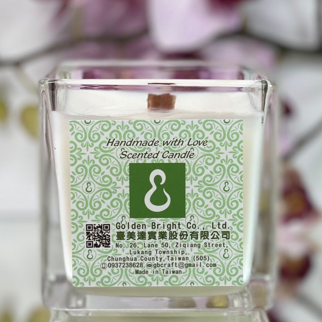 圣诞礼物 天然精油椰子蜡烛 方杯手工制作天然蜡烛 香氛精油蜡烛 - 蜡烛/烛台 - 蜡 咖啡色