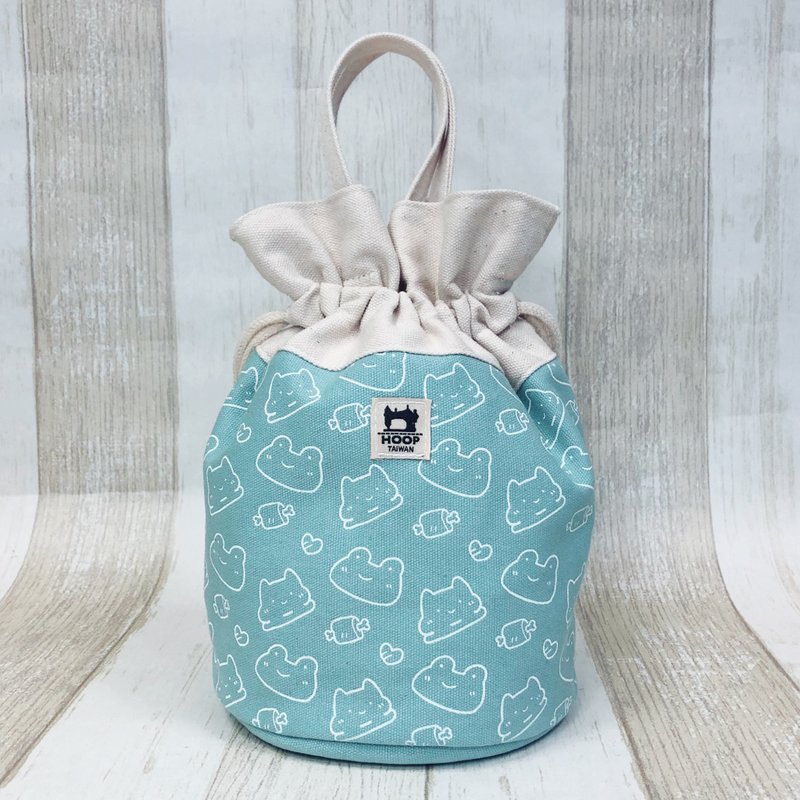 胖才可爱联名商品 | 限量发行 | 手提斜背两用袋 | 包包 | 有现货 - 侧背包/斜挎包 - 棉．麻 白色