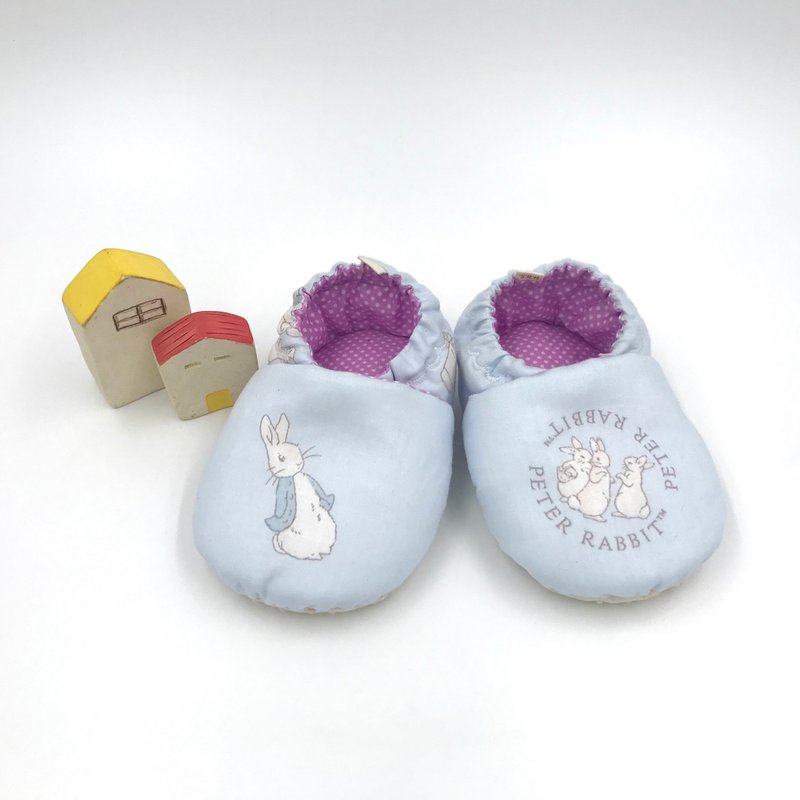 彼得兔-初步鞋/成长鞋/漫步鞋 - 婴儿鞋 - 棉．麻 蓝色