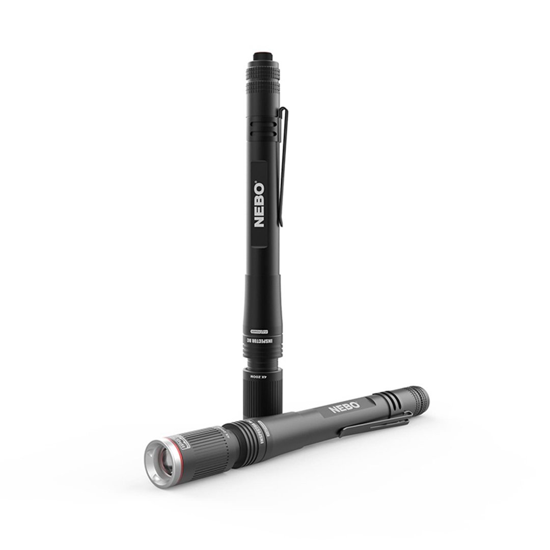 【NEBO】Inspector高亮度防水笔型手电筒-弹性供电-盒装 - 露营用品 - 铝合金 黑色