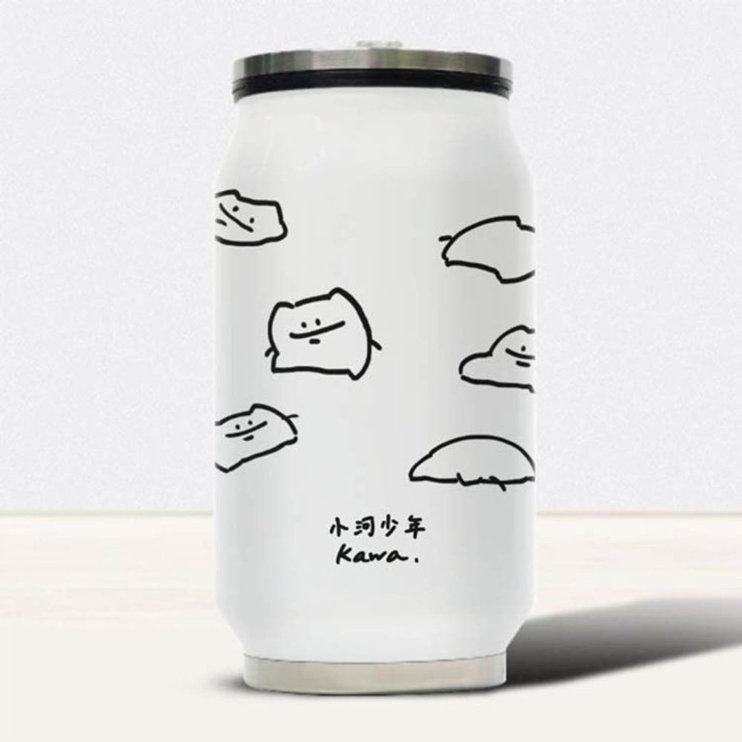 软烂小河 汽水造型保温杯 300ml | 小河少年 Kawa 散水礼物 - 保温瓶/保温杯 - 不锈钢 