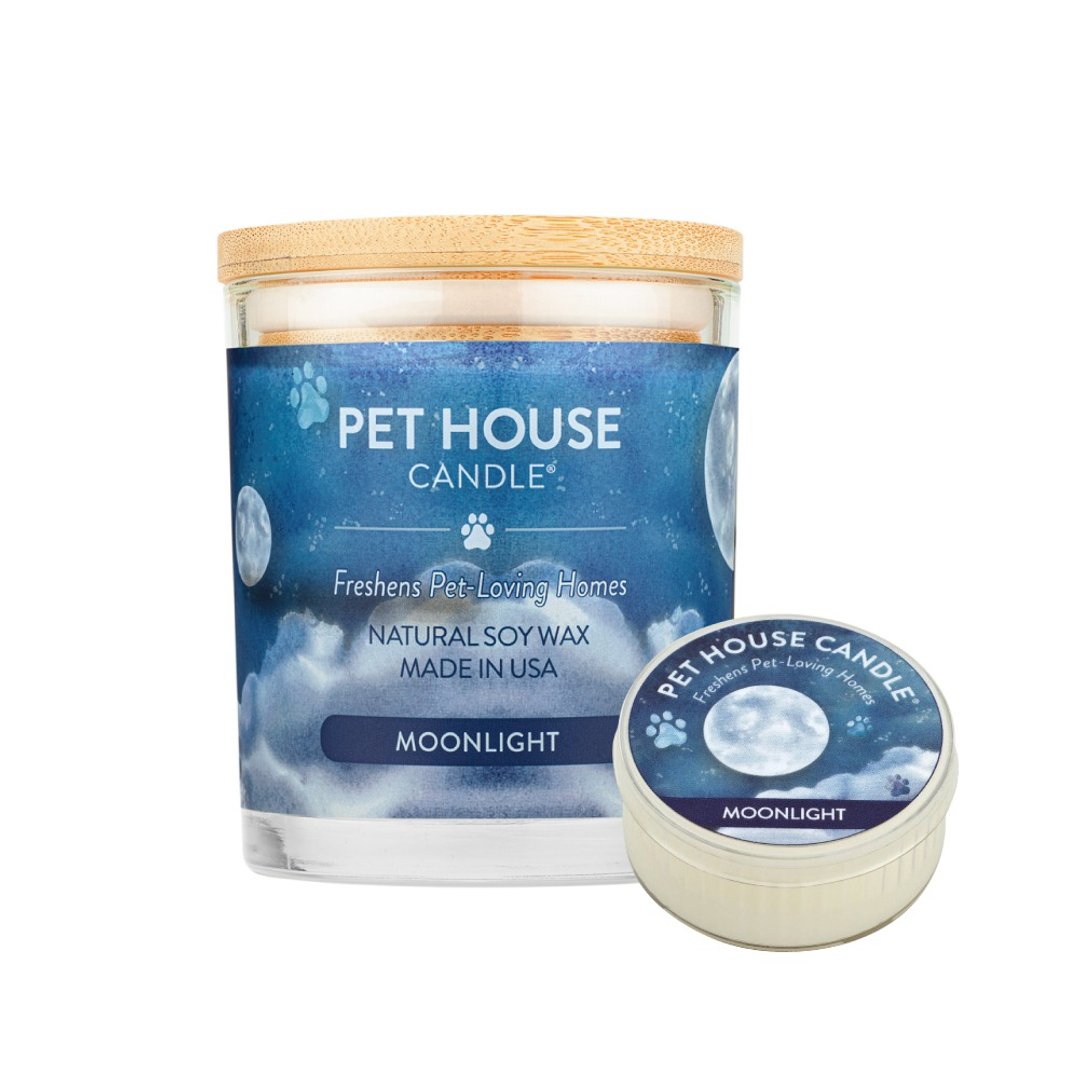 【美国PET HOUSE】室内除臭宠物香氛蜡烛-黑夜月光 - 蜡烛/烛台 - 蜡 