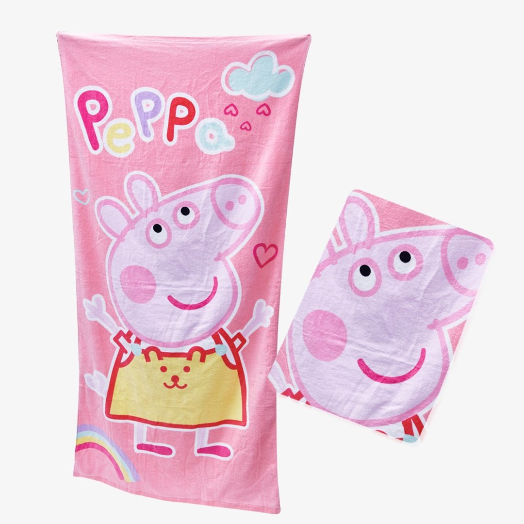 PEPPA PIG粉红猪小妹大浴巾  PP-DC008 PP-DC009【ONEDER旺达】 - 毛巾浴巾 - 棉．麻 